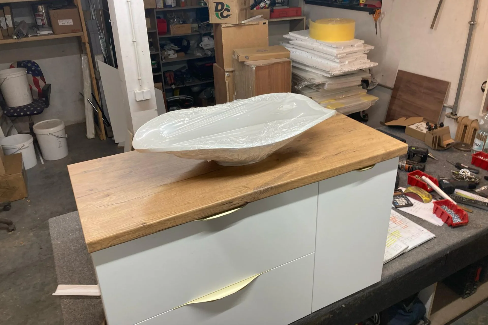 Meuble de salle de bain sur mesure